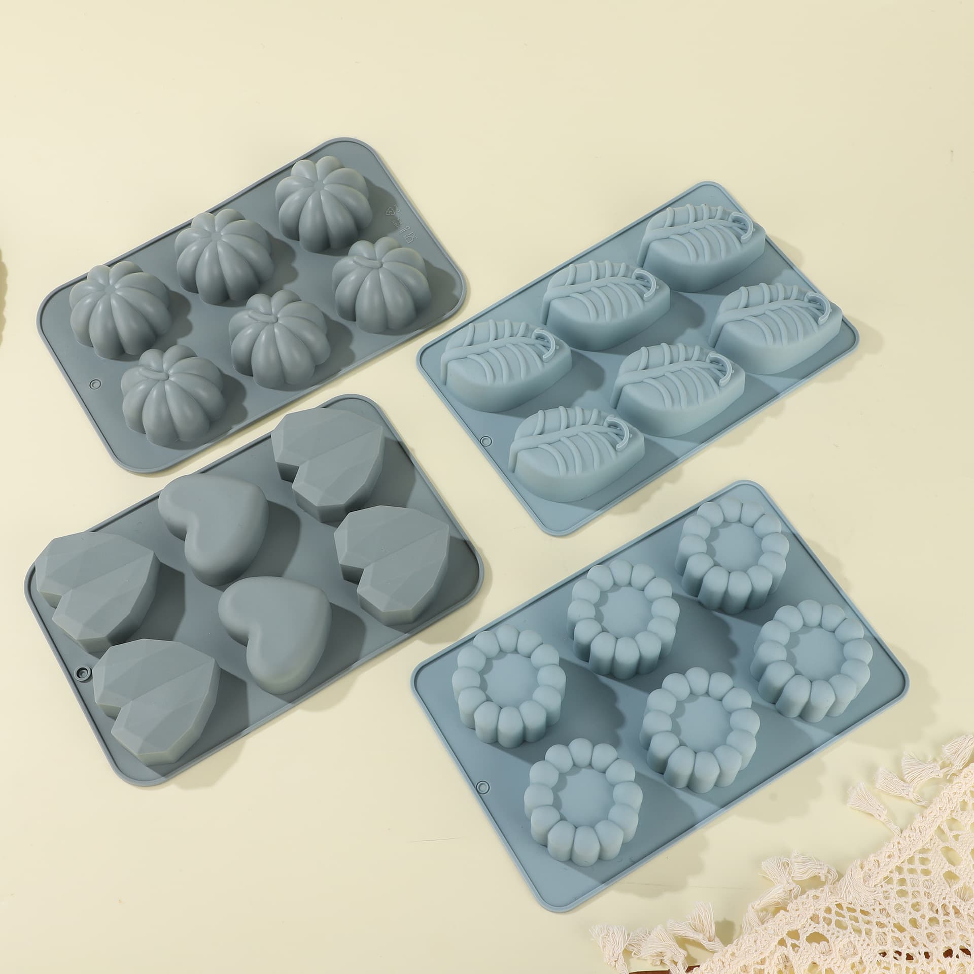 Silicone Cake Mold 6-Hole Baking Tool for Home DIY Mousse Chocolate Mold Food-Grade Silicone