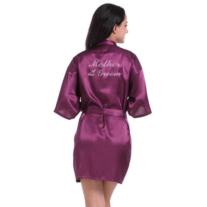 Hot Selling Women's Robe Spring Autumn Sleepwear Silk Satin Bride Morning Robe Party Bathrobe Cross-Border Style Pajamas Wholesale