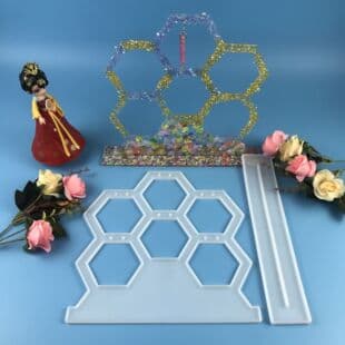DIY Jewelry Shelf Desktop Storage Decoration Crystal Resin Mold Shelf Silicone Mold