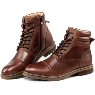 Amazon New Cowhide Leather Boots Genuine Leather Men's Shoes Autumn Winter British Leather Boots Retro Martin Boots European American Foreign Trade Men's Boots