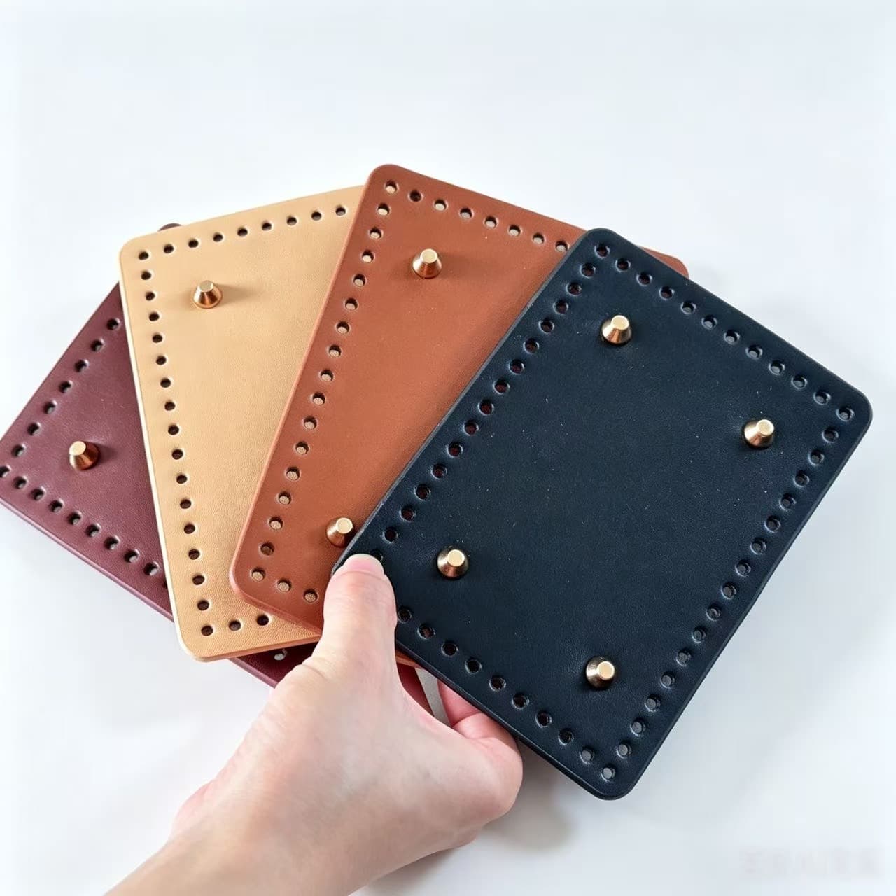 Bag base accessories bag bottom 16/12cm 42 holes vegetable basket BB bag bottom woven bag diy straw bag wholesale