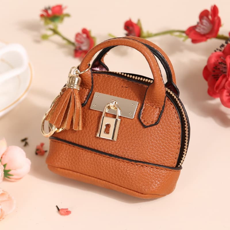 New mini coin purse for women creative coin bag keychain bag Japanese and Korean version mini simple cute small coin purse