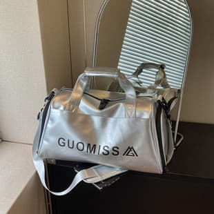 Short Trip Travel Bag Gym Bag Large Capacity Sleeve for Trolley Sports Luggage Bag Wet and Dry Separation Handheld Storage Bag