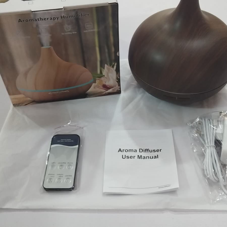 Household small silent bedroom office hotel commercial wood grain essential oil spray humidifier aromatherapy machine silent design