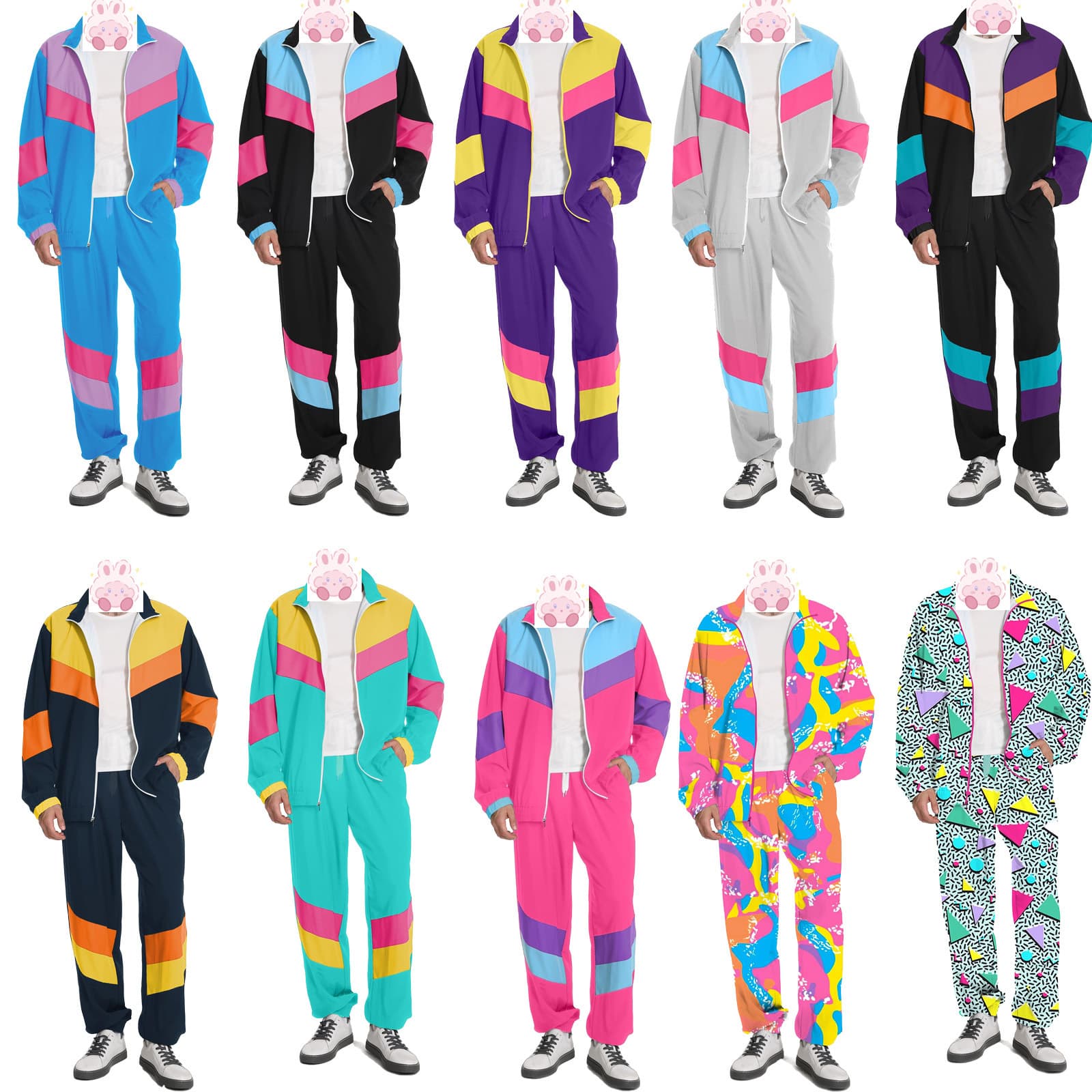 Halloween Costume Retro 70s 80s Outfit European and American Disco Hippie Dance Party Performance Costume