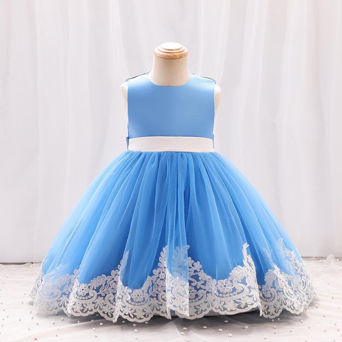 New Cross-Border Children's Princess Dress, Puffy Sleeveless Tulle, Toddler Birthday Performance Party Dress