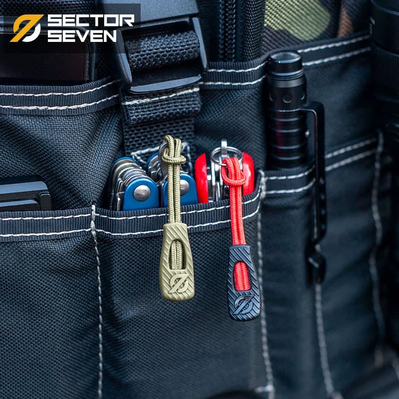Zone 7 Anti-Slip Quick Pull Rope Keychain Decoration Tool Lanyard Bag Zipper Puller Extension Cord Accessories