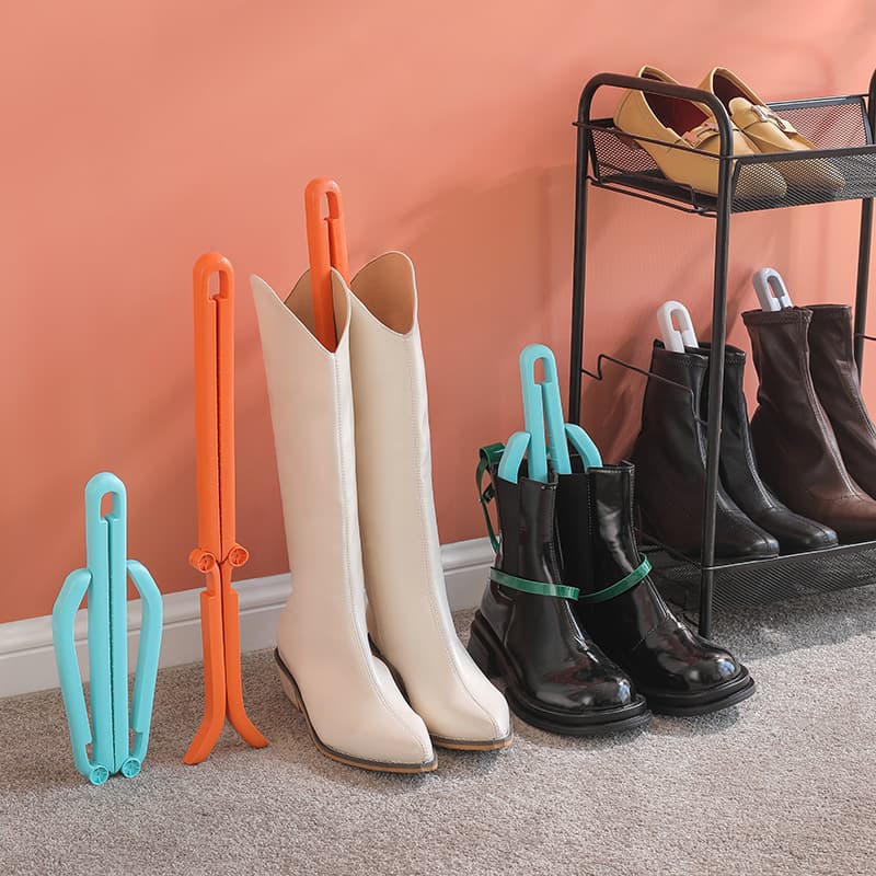 096 Bolan Foldable Boot Trees, Odor and Wrinkle Prevention Shoe Clips, Unisex Long and Short Boot Extension Supports, Viral Boot Shapers