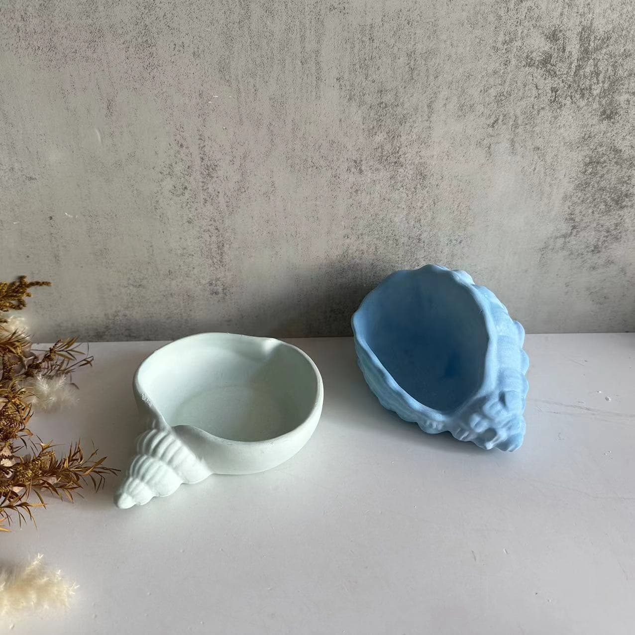 Conch Shell Dish Mold Conch Storage Silicone Mold Flower Pot Plaster Mold Cement Mold Desktop Decoration