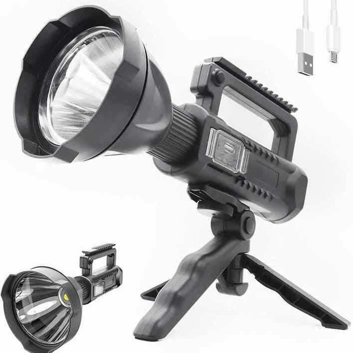 New P70 Flashlight Outdoor High-Power Multifunctional Searchlight USB Rechargeable Long-Range Lighting P90 Handheld Lamp