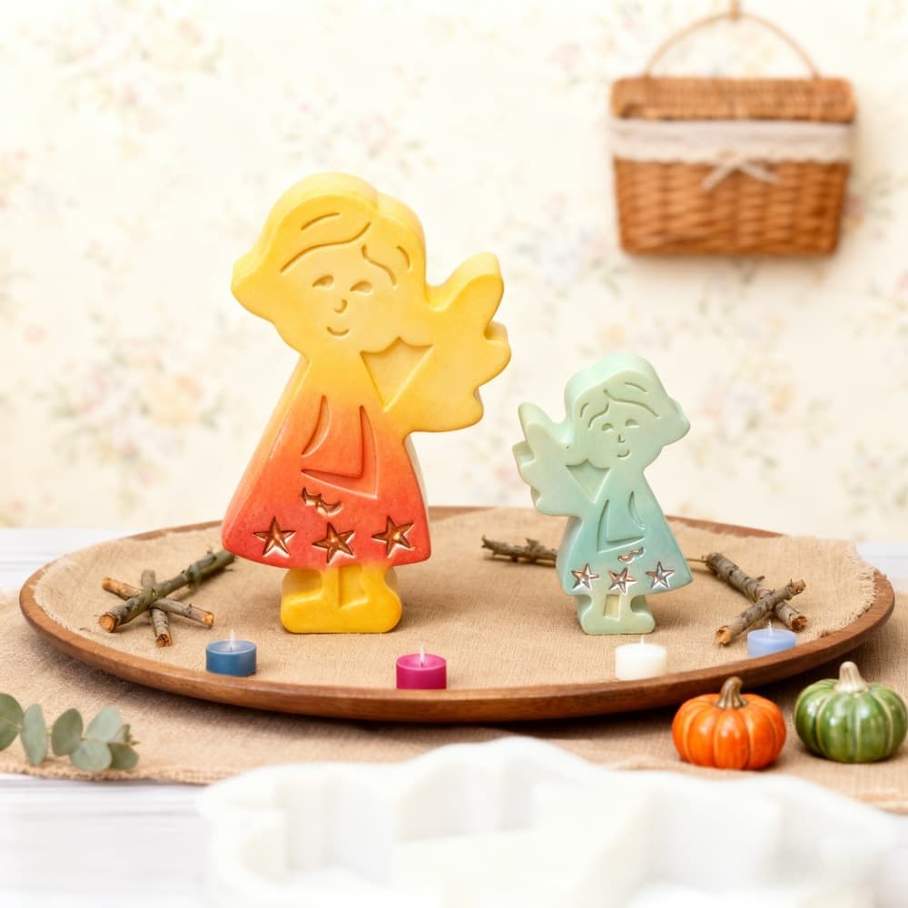 Silicone mold angel irregular shape DIY white silicone mold S2401