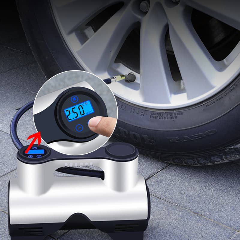 Car Electric Air Pump, Portable Inflator for Cars and Sedans, 12V High-Power Tire Inflator