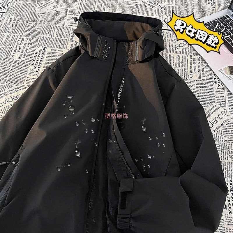 2025 New Style Spring/Autumn Three-in-One Windbreaker Unisex Couple Travel Outdoor Hiking Couple Trench Coat Jacket