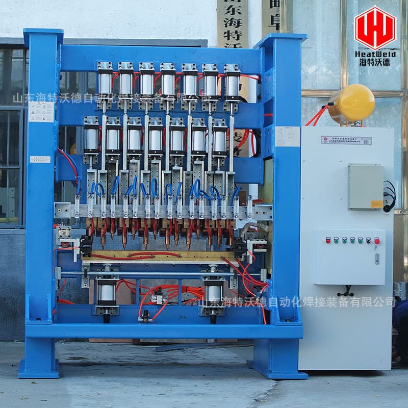 Custom Gantry-Type Butt Welder, Automated Multi-Head Resistance Welding Equipment for Thin Metal Sheet Multi-Point Welding
