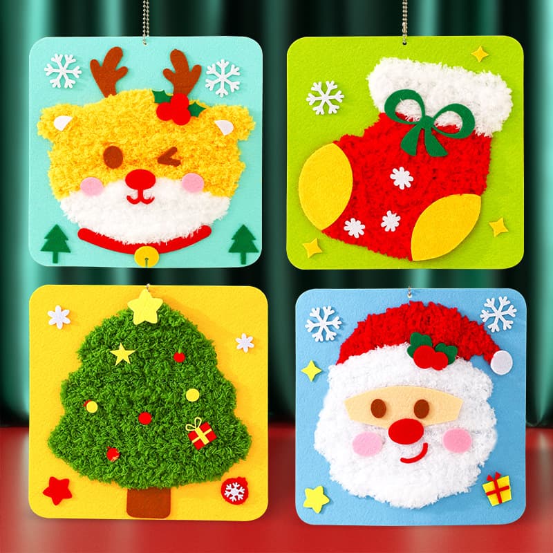 Christmas gift children's non-woven sewing handmade diy material package Christmas creative kindergarten toys