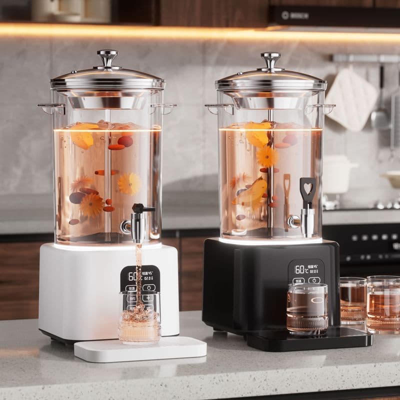 Fully Smart Upgraded Tea Brewer for Herbal Tea, Sour Plum Juice, Flower Tea, Commercial Insulated Hot Beverage Machine