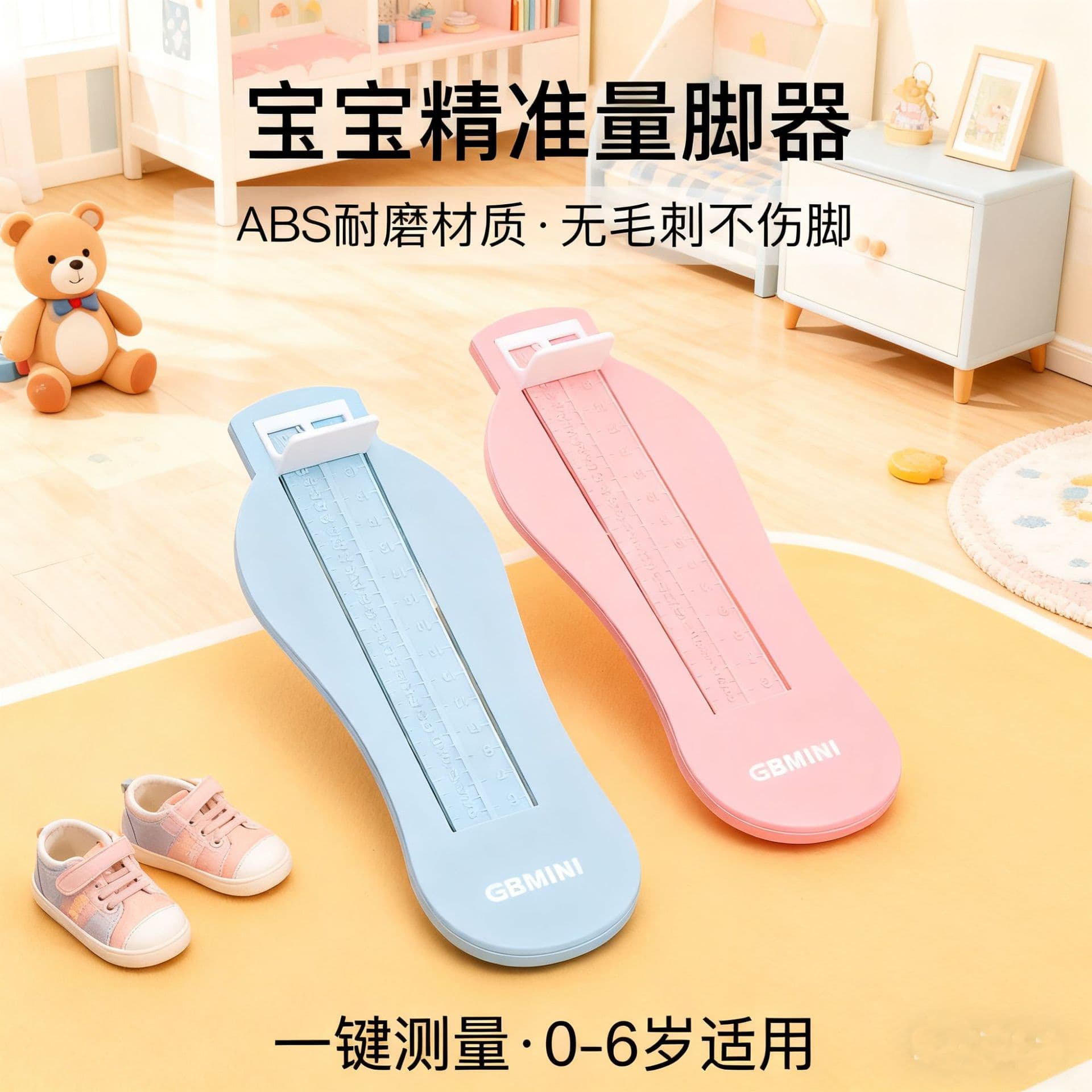 Baby Foot Measuring Device [Accurate Shoe Inner Length Measurement] Children's Measuring Instrument for Infants and Toddlers, Shoe Size Measurement, Home Use