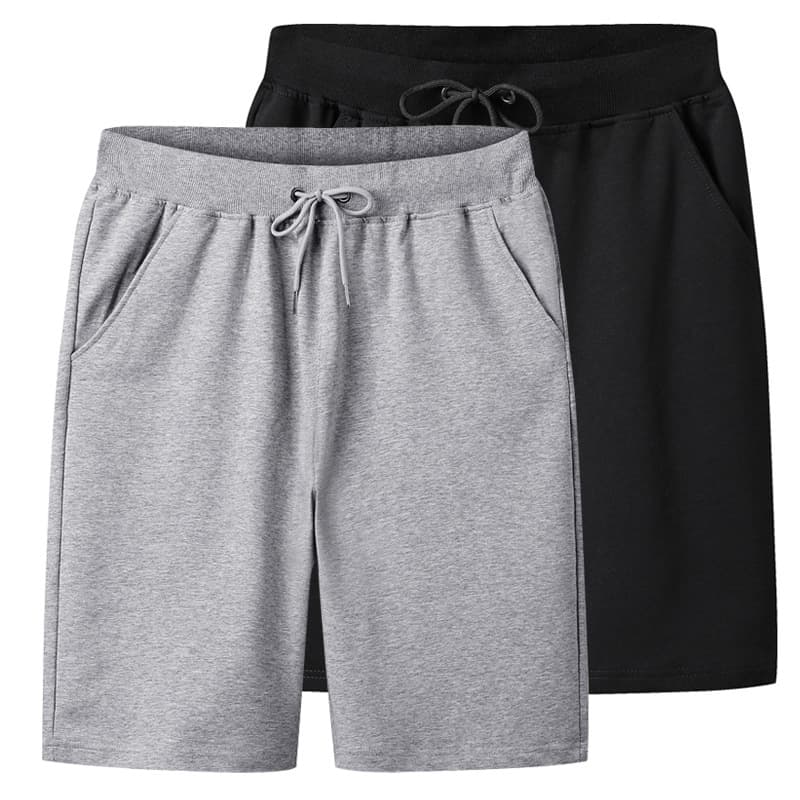 Men's Solid Color Straight-Leg Loose Casual 5-Inch Shorts Quick-Dry Beach Shorts