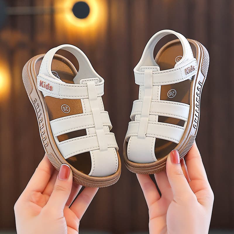 [Support drop shipping] New girls hollow sandals summer princess toe-toe shoes little girl soft-soled shoes summer style