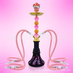 Professional cross-border supply with images, Arabic hookah factory 2-pipe bar KTV hookah 4-pipe glass