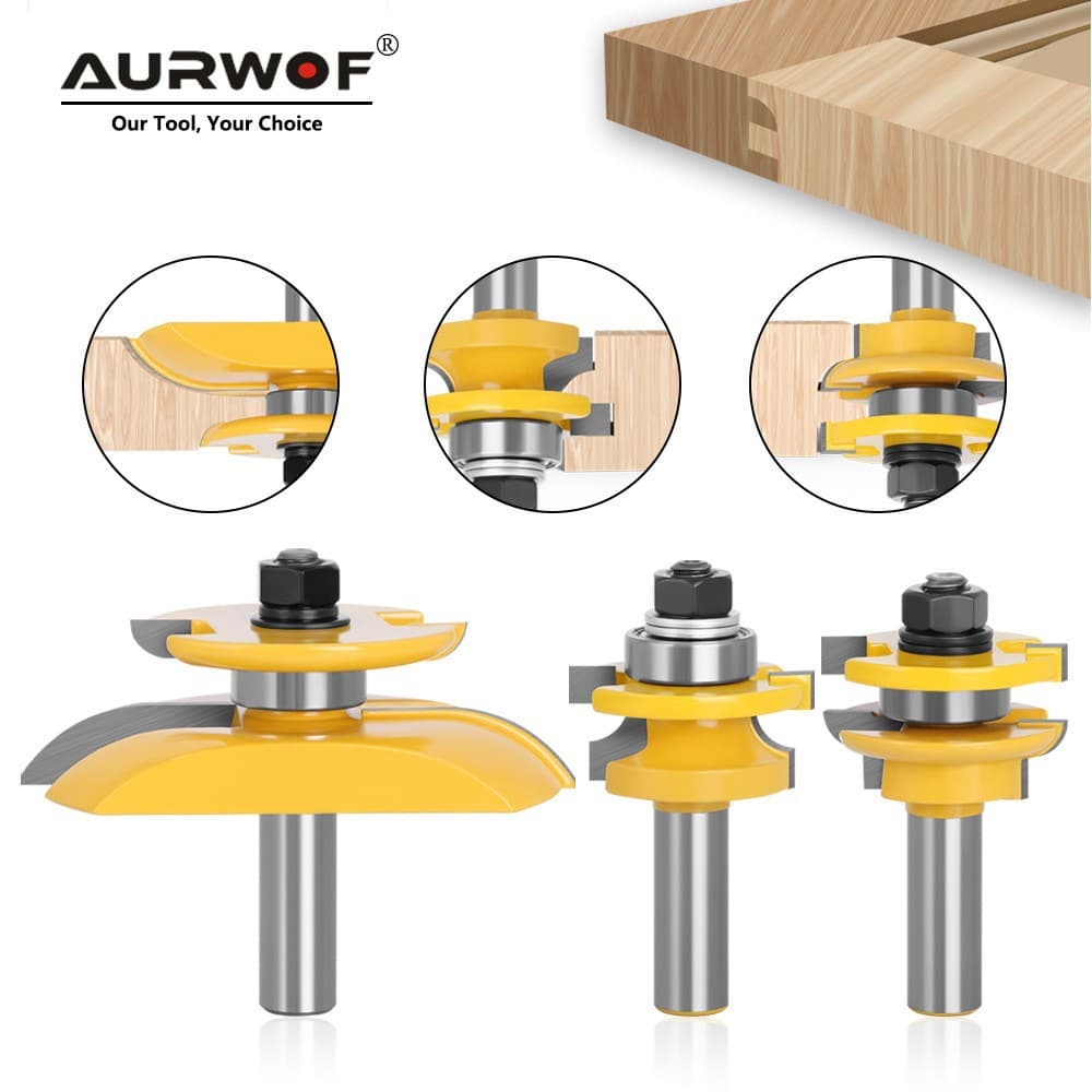 Double-Sided Side R Chamfering Knife Cabinet Door Panel Blade 12mm Handle Kitchen Cabinet Making Woodworking Tools Line