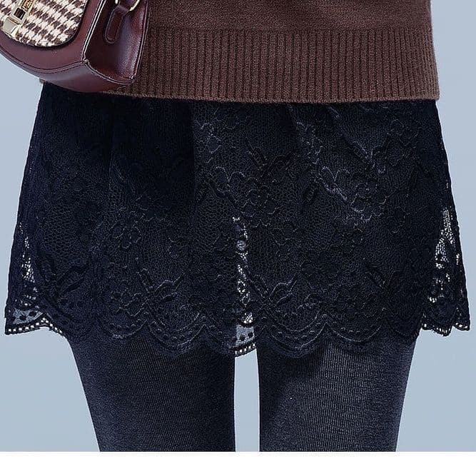 Korean Style 2025 Summer Lace Hem Layering Skirt with Ruffle Trim, Base Layer Underskirt, Sweatshirt Layering, Versatile Tie-Waist Apron Skirt