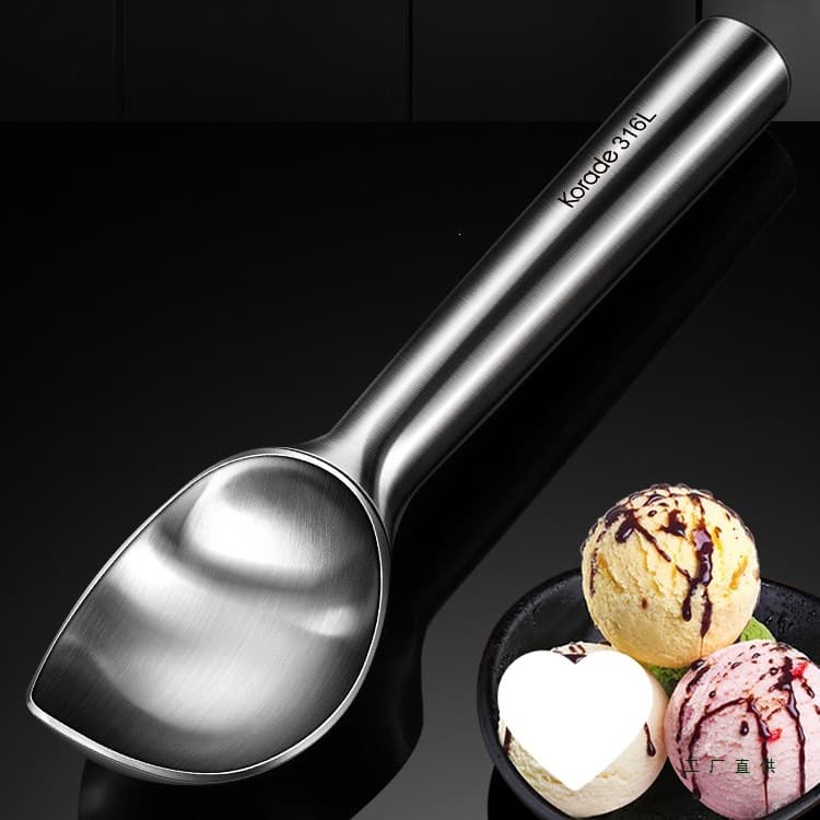 316 Stainless Steel Ice Cream Scoop Self-Melting Ice Cream Scoop, Melon Baller, Watermelon Scoop