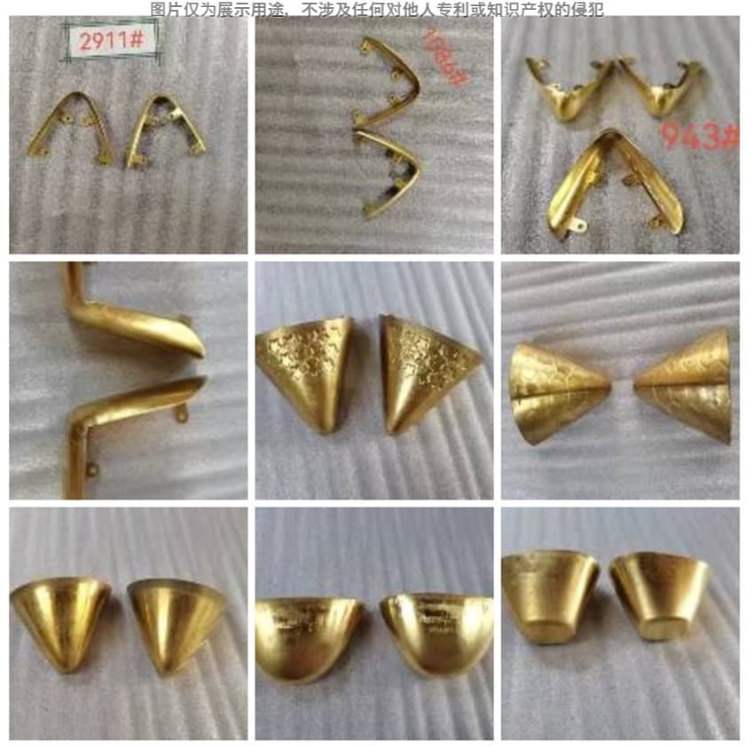 Front high-heel components, shoe chains, heel flower chain covers, stamped shoe toe protectors jindaw