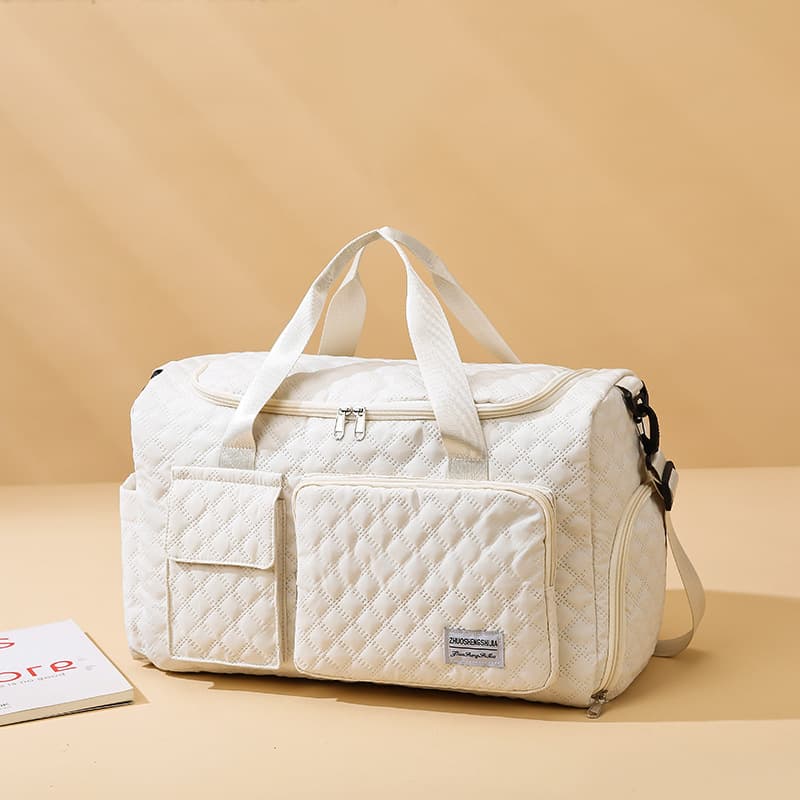 Cross-border Minimalist Travel Bag Large Capacity Lightweight Gym Bag Wet and Dry Separation Storage Bag with Shoe Compartment Shoulder Bag Maternity