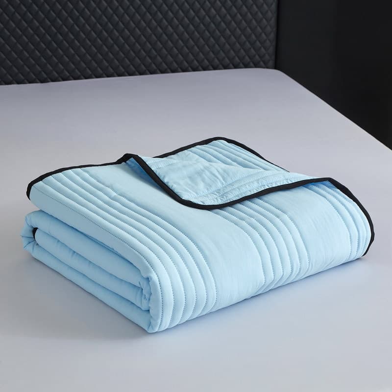 Washed Cotton Air Conditioning Summer Quilt Double-Sized Lightweight Summer Duvet Single Washable Solid Color