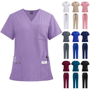 Scrub Set - Medical Doctor Nurse Work Uniform Surgical Gown Surgical Suit Handwashing Suit Cross-border Set