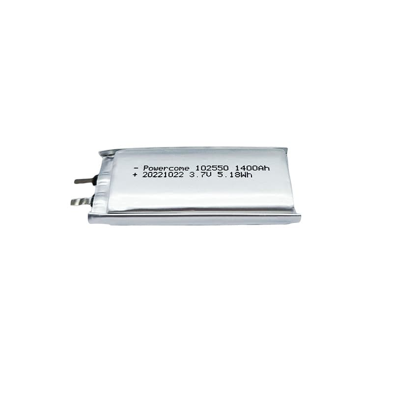 Factory Wholesale 3.7V 1400mAh Polymer Lithium Battery 102550 Smart Speaker Soft Pack Rechargeable Battery