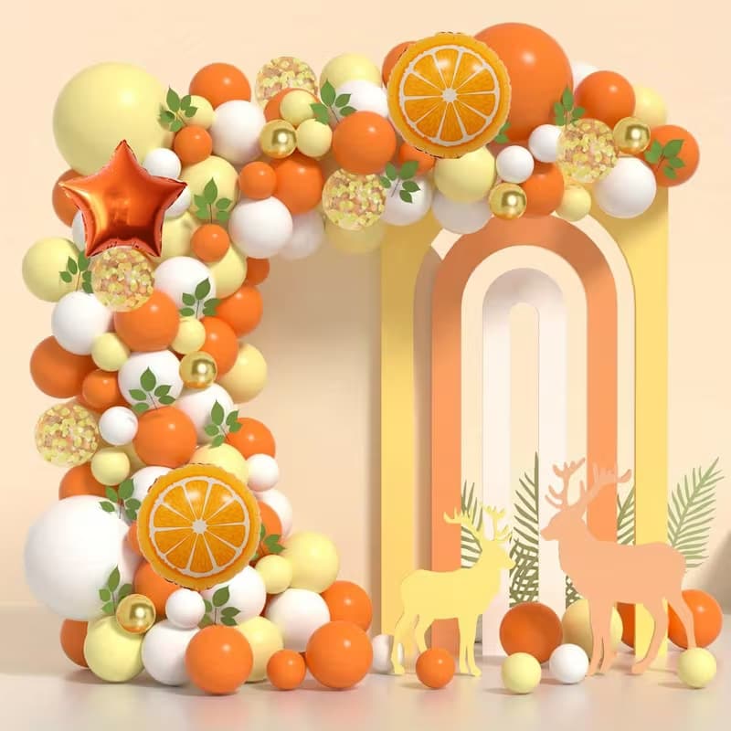 Cross-Border Strawberry Theme Balloon Chain Kit Summer Party Anniversary Birthday Decoration Party Arch Balloons