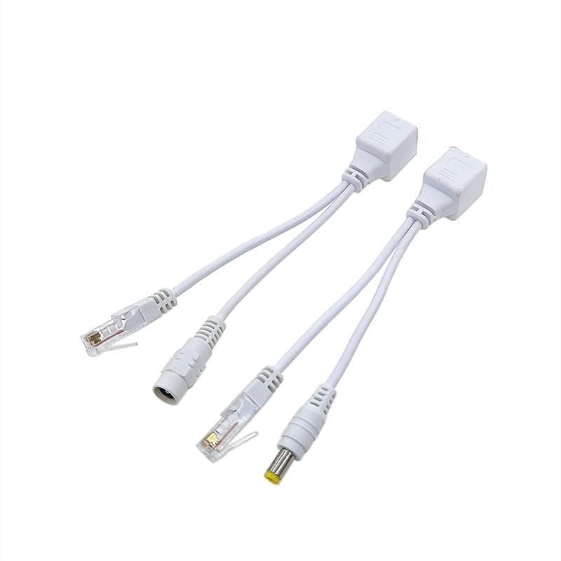Straight Through Type Poe Splitter Power Supply Cable For Ic Cameras Non-standard Poe Adapter Cable 12v Separation