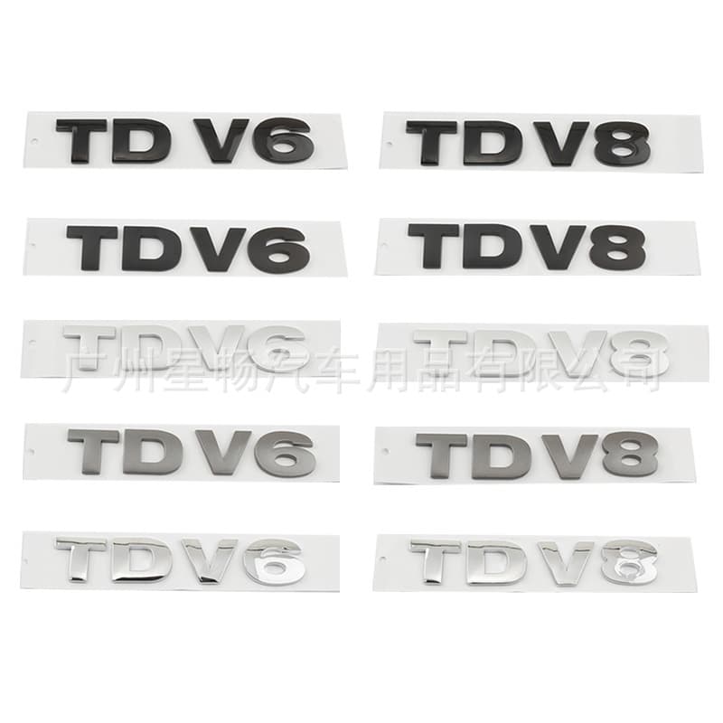 For Land Rover Range Rover TDV8 TDV6 Emblem Badge Decal Sticker Modification Diesel Version Tail Badge