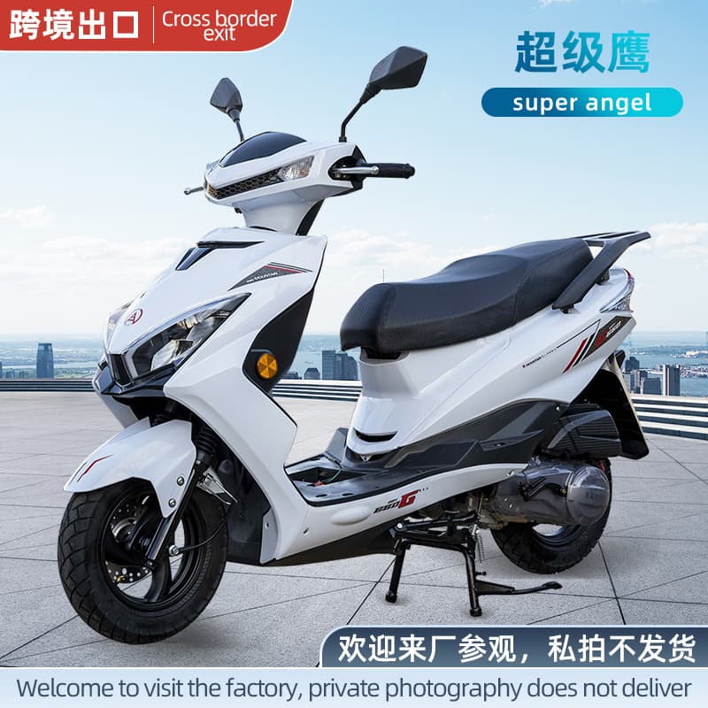 Pedal Fuel Vehicle Super Eagle Gas Motorcycle 125cc Displacement Small Fuel Commuter Fuel-Saving Wonder