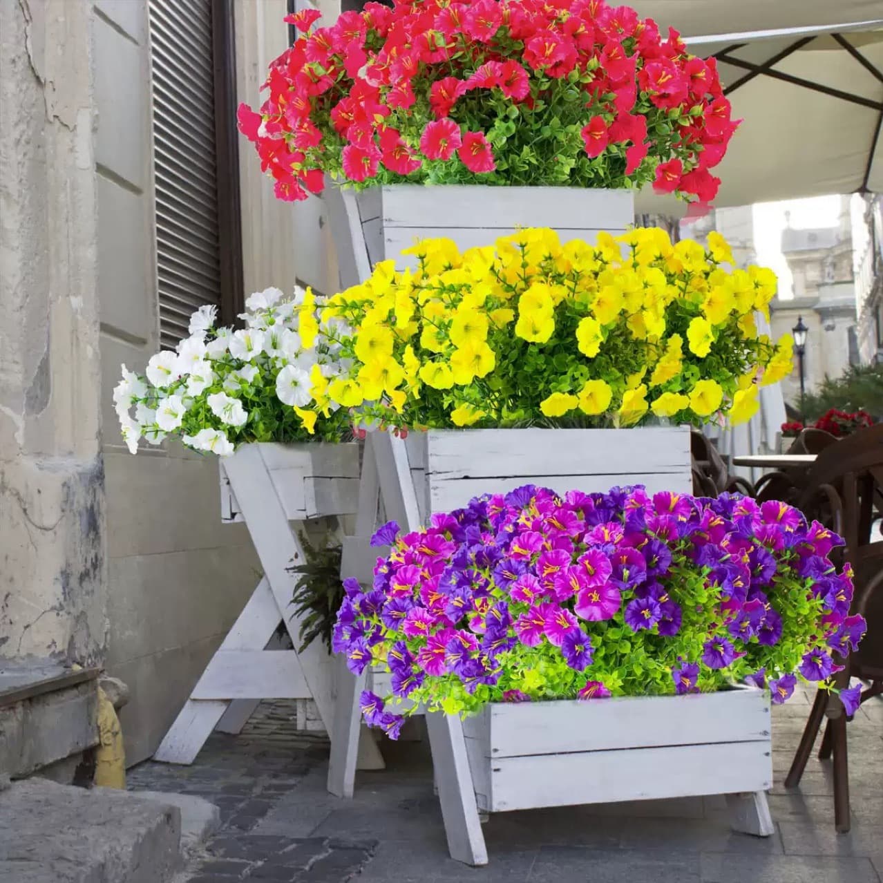 Cross-border Artificial Eucalyptus Morning Glory Trumpet Flower Home Wedding Decoration Fake Flower Wholesale Plant