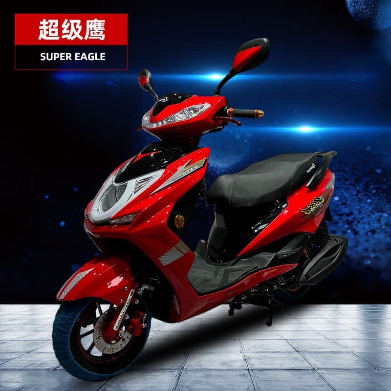 125CC Adult Red High-Aesthetic Lightweight Long-Range Scooter Cross-Border Two-Wheeled Scooter ChengLisheng