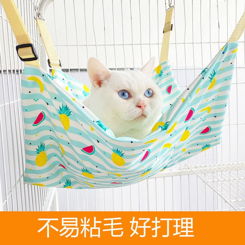 Non-sticky cat hammock, easy-to-care-for cat cage, hanging basket, suspended cat bed, cat swing, cat hammock for summer.