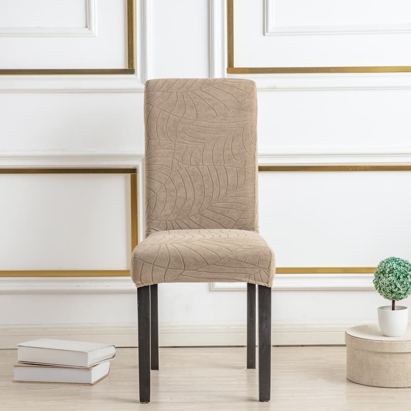 Cool Beauty New Waterproof Jacquard Large Leaf Hotel and Home Use One-Piece Half-Cover Stool Cover Elastic Office Computer Chair Cover
