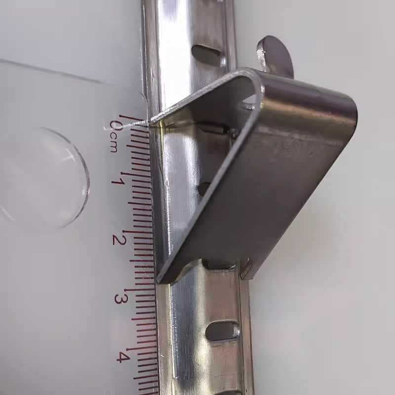 1.5mm Thick Stainless Steel Refrigerator Shelf Hook for Freezer Racks, Ice Cabinet Grid Clip and Support