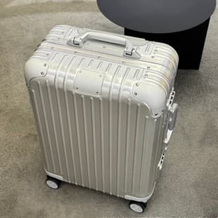 Original Series Full Aluminum-Magnesium Alloy Luggage R-Series 925 Trolley Case 20-Inch Metal Silent Carry-On Suitcase