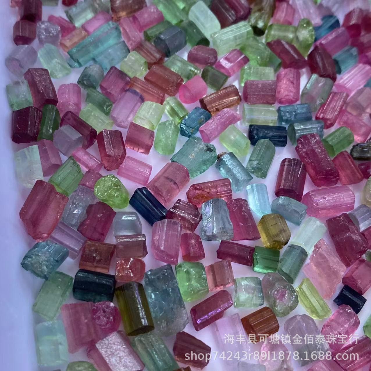 Natural Afghan Tourmaline Rough Long Column Raw Crystal, Translucent, Full Shape, Clean, Rich Color