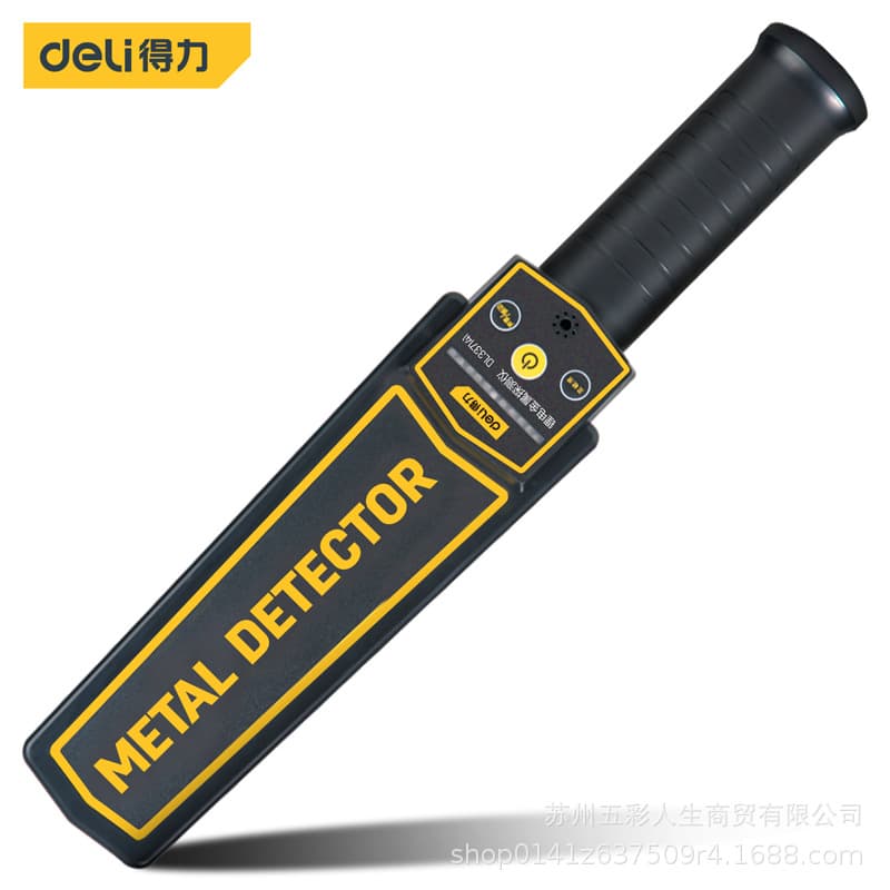 Deli Tools DL337141 Rechargeable Metal Detector High Precision Exam Hall Subway Security Scanning Detection