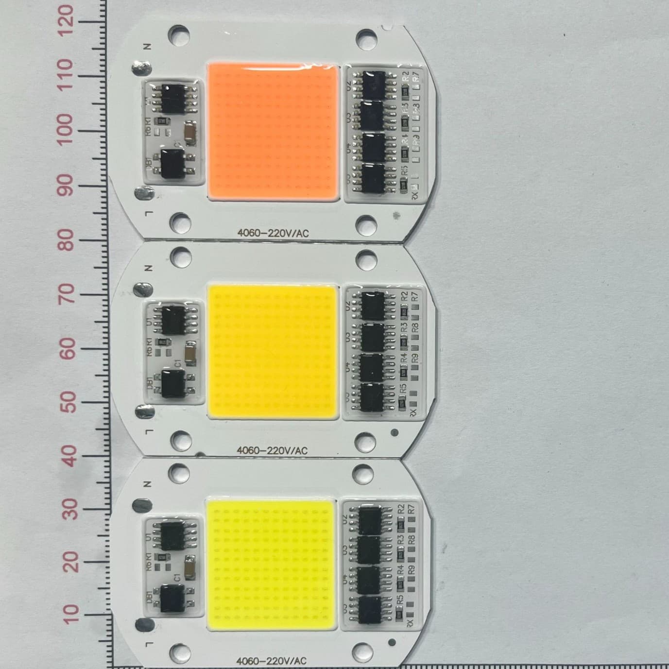 Linear integrated COB light source 220V flip-chip 50W 4060