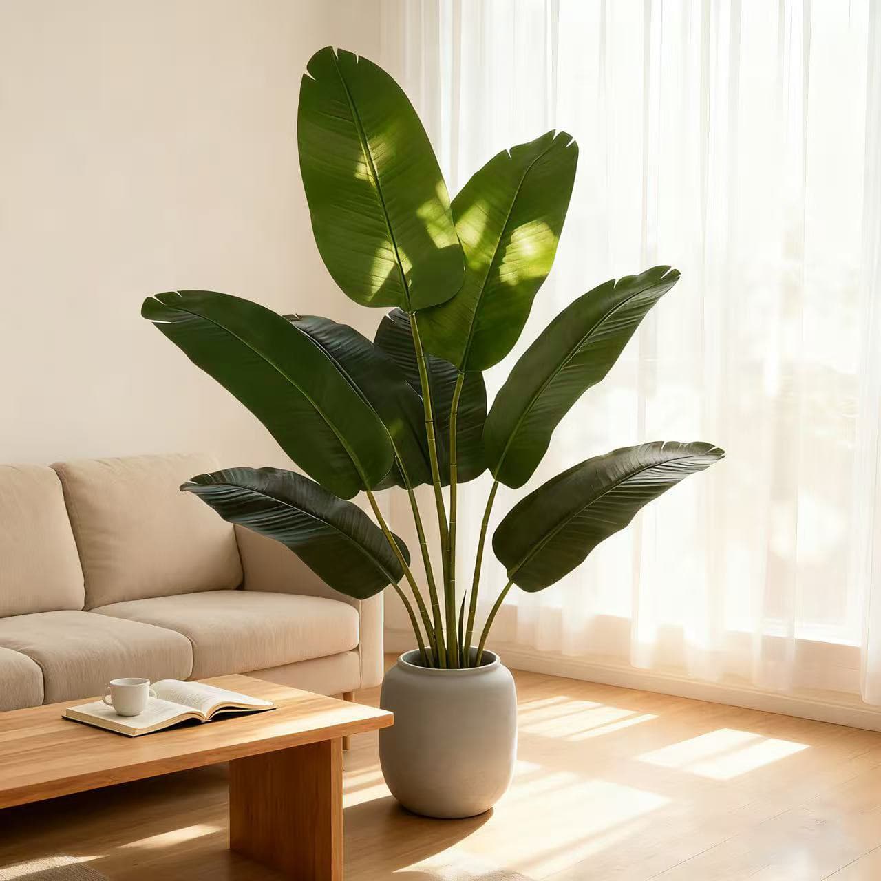 Cross-border Best Seller High Quality Large 120cm Artificial Bird of Paradise Plant for Home Office Decoration