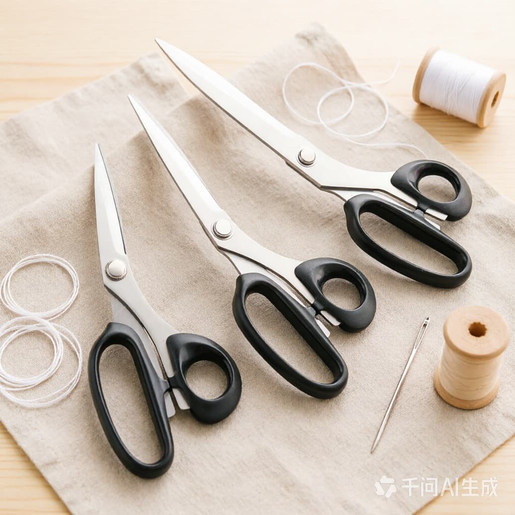 Stainless Steel Tailor Scissors Heavy-Duty Fabric Paper Cutting Scissors Ergonomic Handle Large Sewing Professional Tool