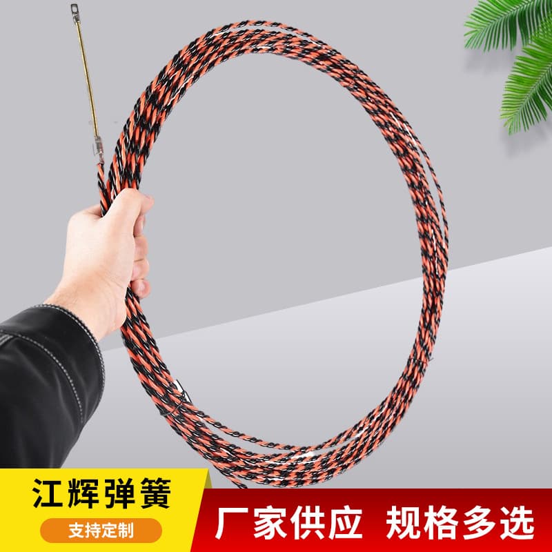 Electrician Wire Threader Three-strand Wire Threading Device Tube Fishing Network Cable Puller Spring Head Tube Threader