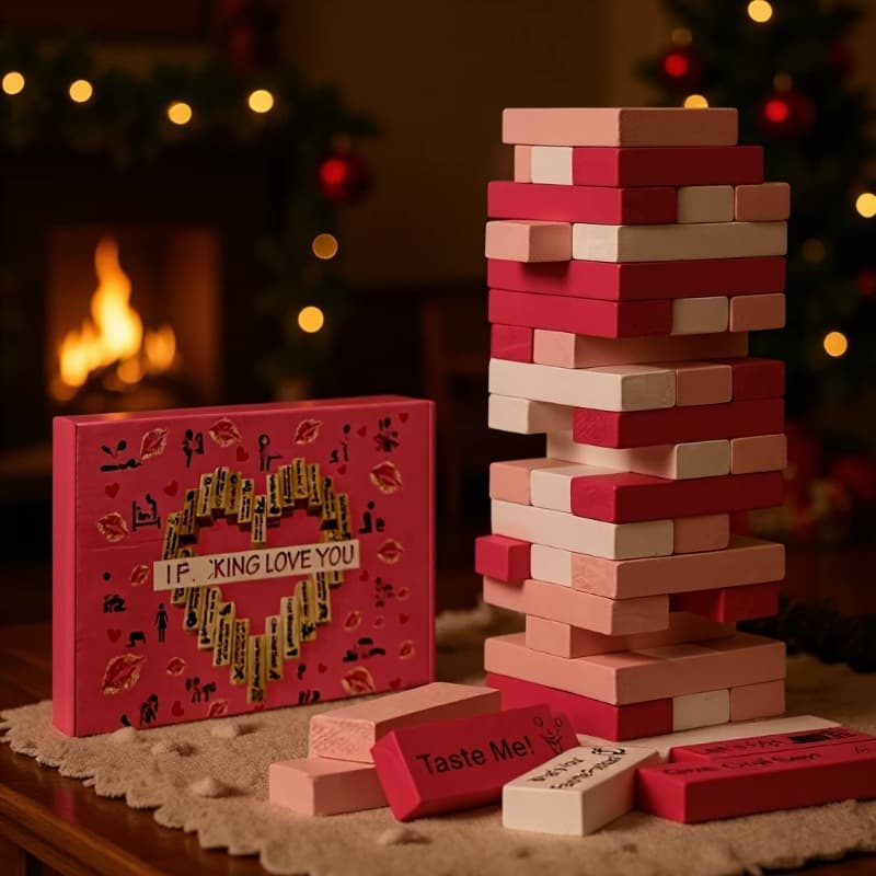 Source Factory Cross-Border Bestseller BlockTower Jenga Game Couple Dating Building Block Tower Christmas Gift