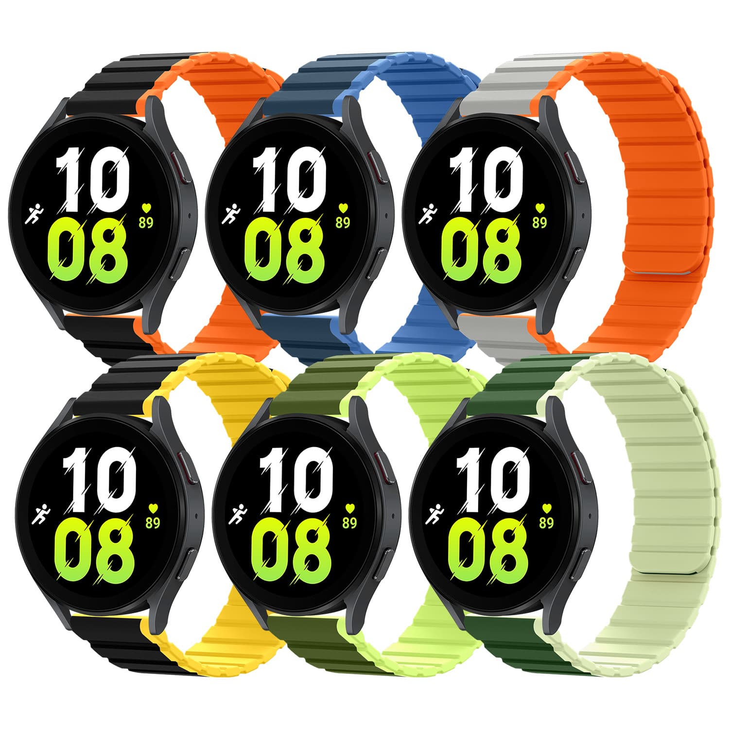 Samsung Xiaomi Watch Band Silicone Magnetic Attraction Compatible with Huawei 22/20mm Magnetic Strap Fashionable Universal